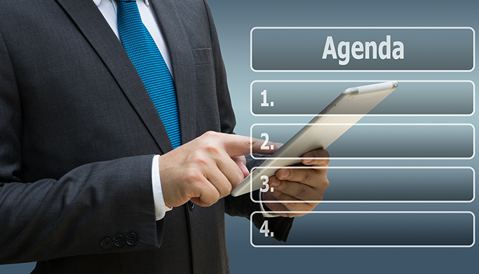 WebcastingEvent's tweet card. Avoid wasting your team’s time with disorganized meetings. Discover how to add purpose and direction to virtual meetings with an agenda.