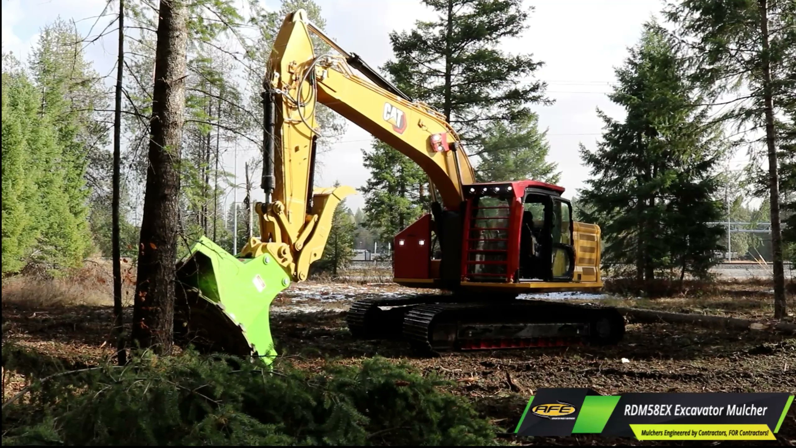 AdvancedForest's tweet card. AFE RDM58EX Excavator Forestry Disc Mulcher in Advanced Forest...