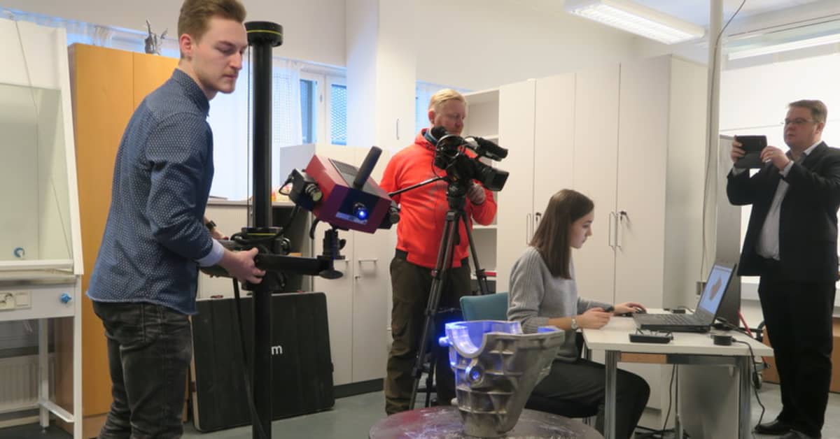 Materflow's tweet card. 3D-skannaus ja 3D-tulostus ovat jo teollisuuden käytössä, mutta etenkin tulostuksessa Suomessa otetaan vielä ensiaskelia.