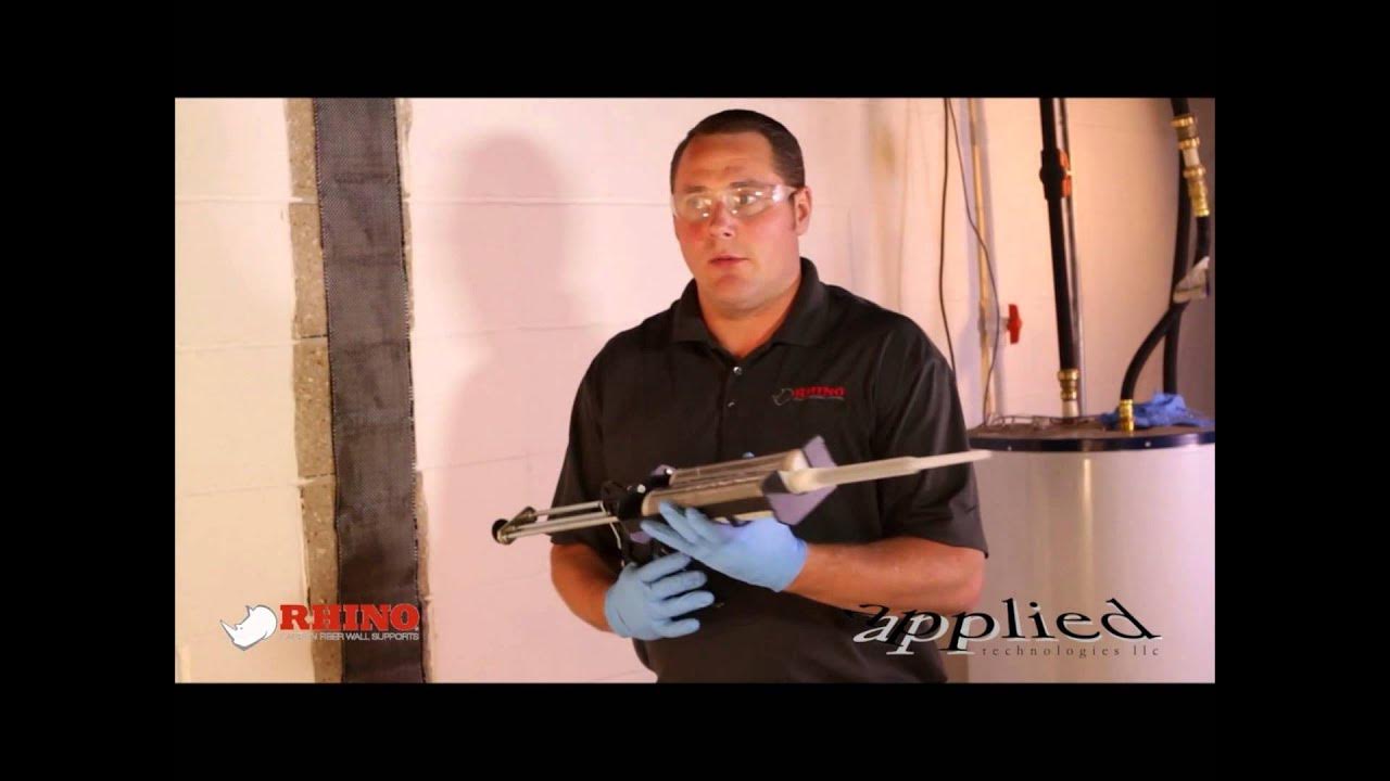 Apptech's tweet card. How to Repair and Reinforce Bowed Basement Walls-Rhino Carbon Fiber...