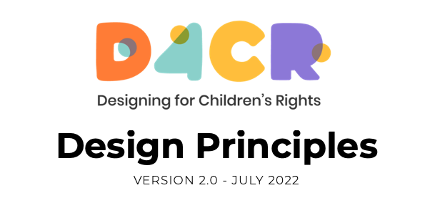 D4C_Guide's tweet card. We are now done with a major update to the Designing For Childrens’ Rights Guide (D4CR)! A true version 2.0 You can find it on the D4CR website or as a PDF to put on a wall during a workshop or just...