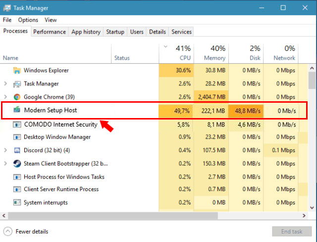techloriscom's tweet card. Are you puzzled by the Modern Setup Host process running on Task Manager which causes your computer to slow down? Click here to fix it!