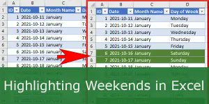 ExcelUnplugged's tweet card. You will learn to highlight weekend Dates (same techniques can also do holidays) using three different methods in Excel including LAMBDA.