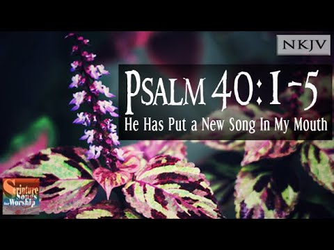 rickbromedia's tweet card. Psalm 40:1-5 (NKJV) Song "He Has Put a New Song in My Mouth" (Esther...