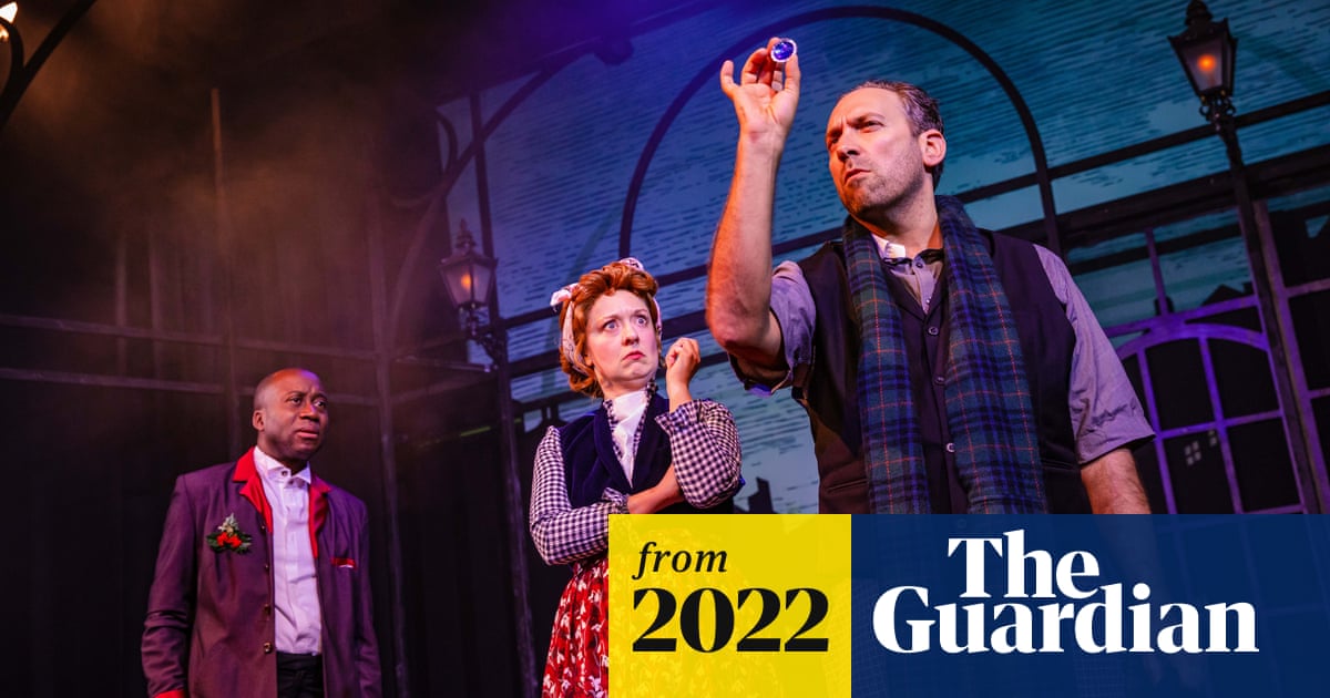 guardianstage's tweet card. There’s only one sleuth in Victorian London who can get to the bottom of the suspicious death of Ebenezer Scrooge, in this winning crossover mystery