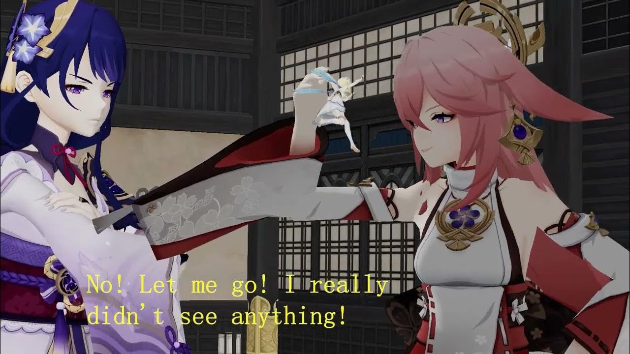 Go_to_Animation's tweet card. 【Giantess Animation】Inazuma City Lesbian