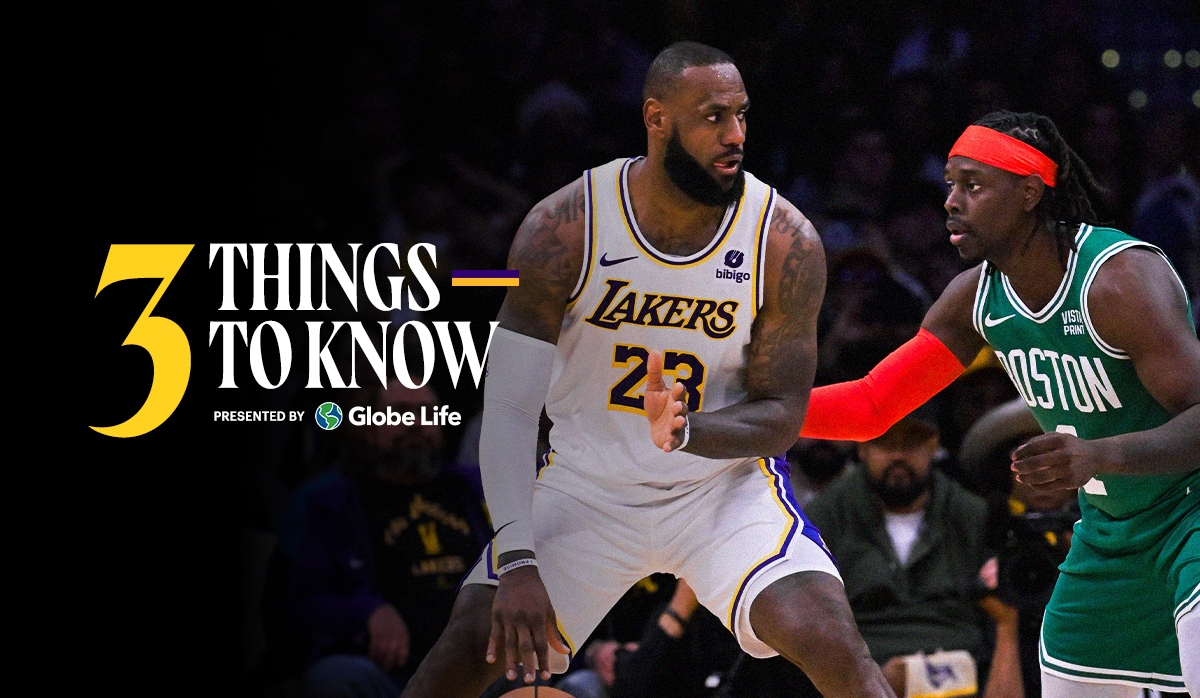 LakersReporter's tweet card. The Lakers (23-18) host the Celtics (31-13) on Thursday evening in Los Angeles.