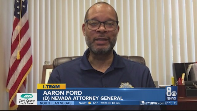 NevadaAG's tweet card. Attorney General Aaron Ford said his office has several active investigations into COVID-19-related cases.