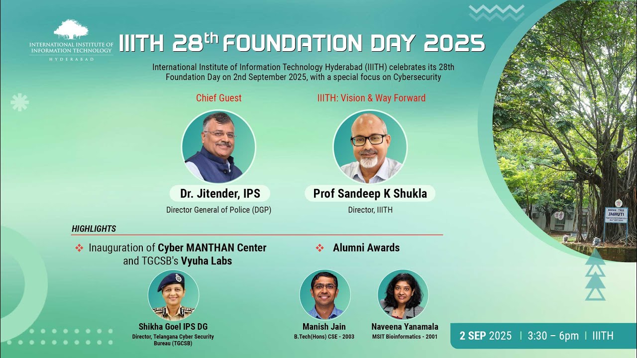 iiit_hyderabad's tweet card. 28th Foundation Day 2025