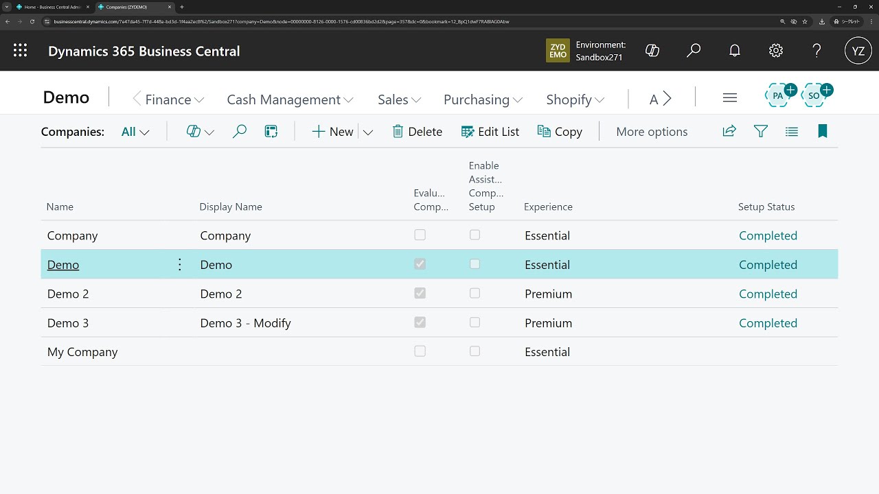 yzhums's tweet card. Business Central short: Show Experience Tier (Essential or Premium)...