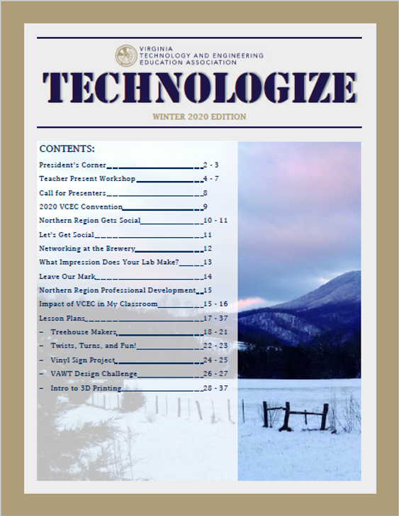 VA_TechEd's tweet card. The winter edition of Technologize is complete. A jam packed edition including a call to action for our strategic plan, a review of all the social happenings across the state, and several lesson...