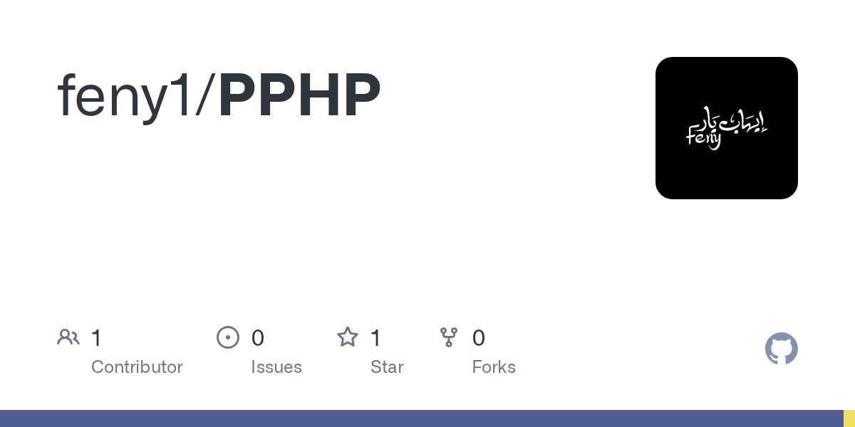 _f_eny's tweet card. Contribute to feny1/PPHP development by creating an account on GitHub.
