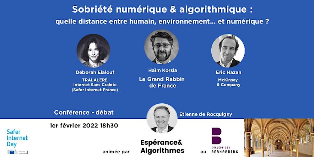 Esper_Algo's tweet card. Table ronde organisée en partenariat entre Espérance & Algorithmes et le Collège des Bernardins