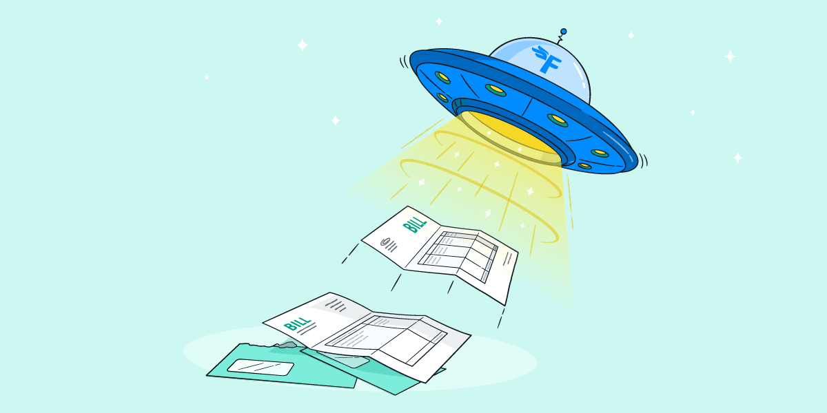 freeagent's tweet card. Record your outgoings at warp speed with Smart Capture for bills.