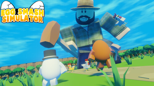 MiniStudioRBX's tweet card. 🔹Welcome to an Eggciting Smash Simulator, destroy the enemy to get more eggs and become the strongest Egg in the world! Have an eggcellent day. [UPDATE] - 🔨5 Hammers - 🥚5 Eggs - Bug Fixes - 💪...