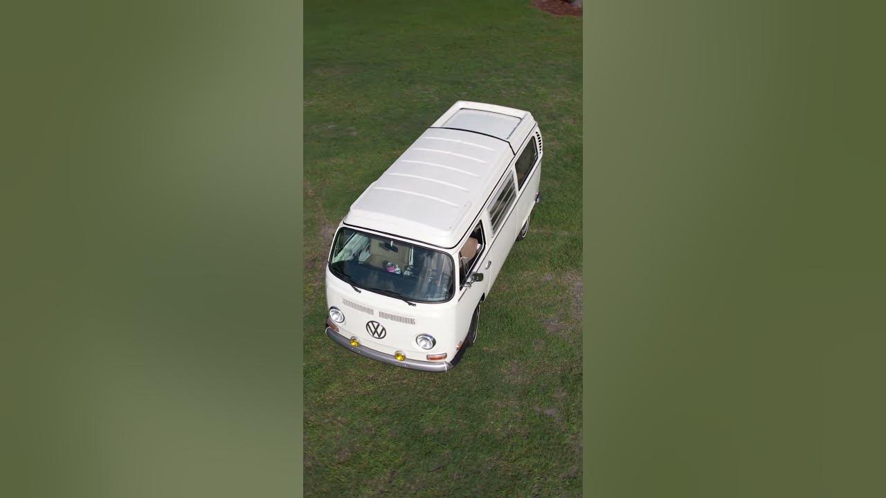 jkilgo's tweet card. Drone's Eye View of the 1971 VW Westalia Camper bus we just recently...