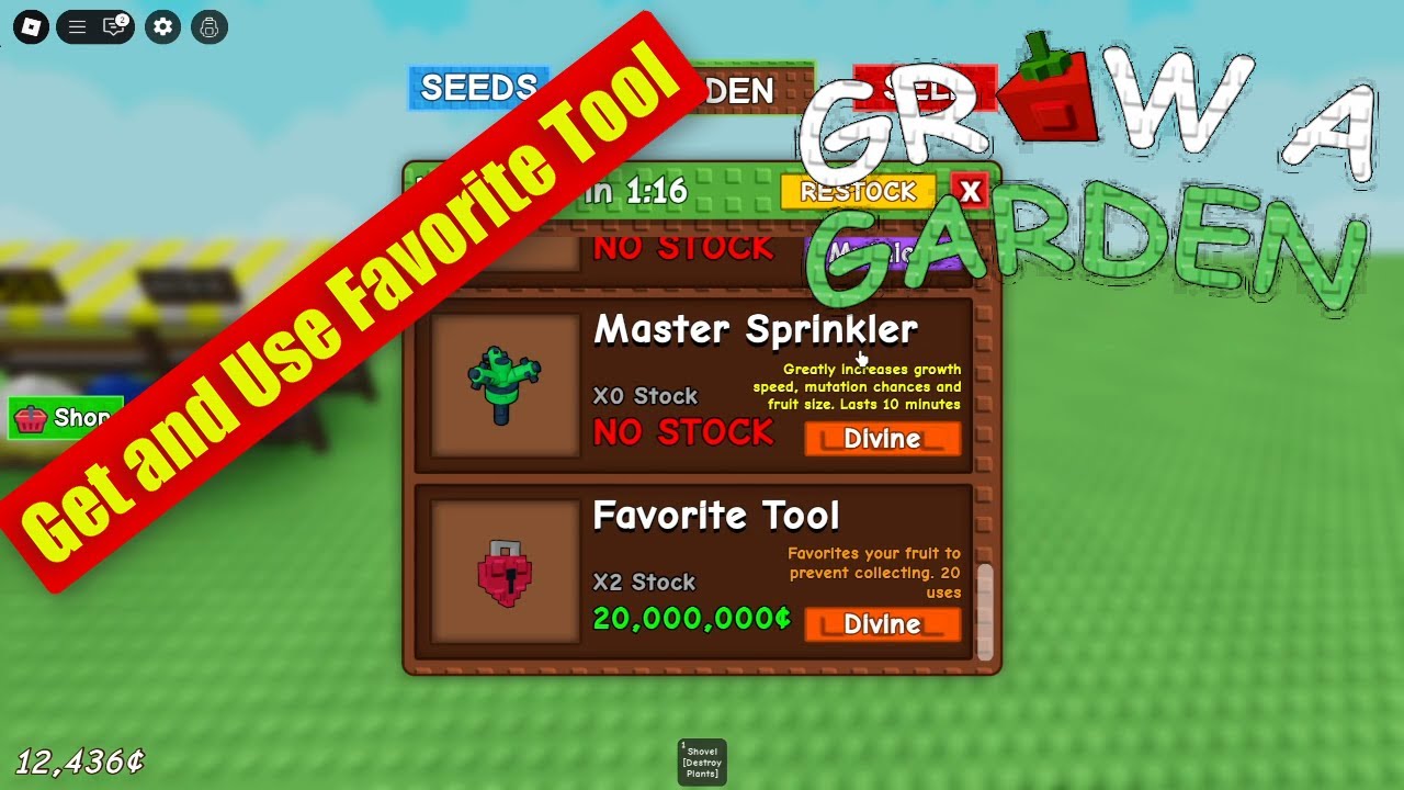 zubu21's tweet card. How to Get and Use the Favorite Tool in Grow a Garden Roblox to Lock...