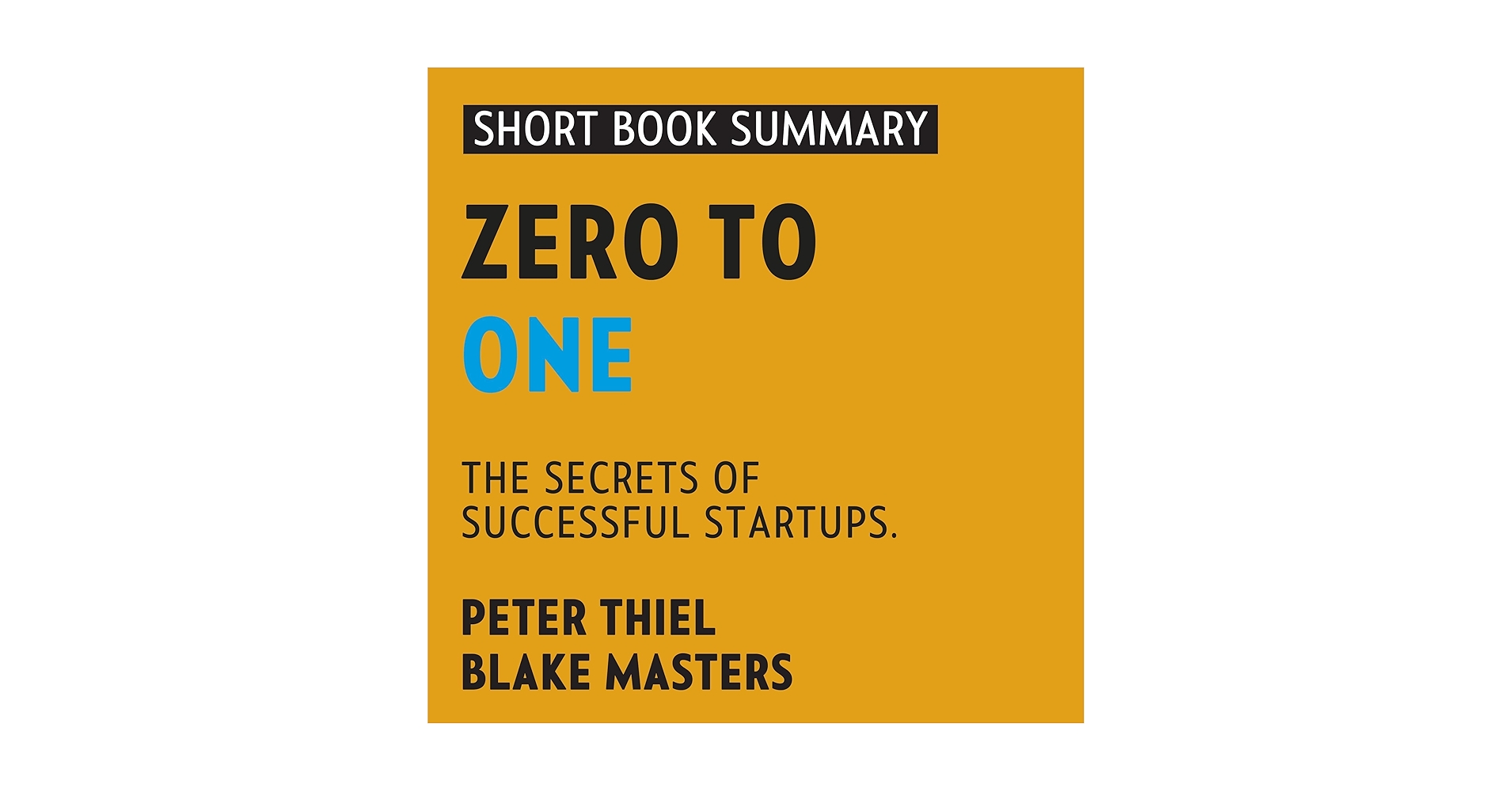 flexquare's tweet card. Summary of Zero to One