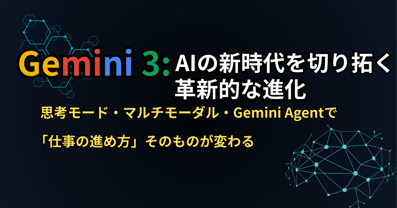 gadgetLAB's tweet card. ※この記事は５分で読めます。 2025年11月19日、GoogleがGemini 3を発表しました。 「また新しいAIか...」と思われるかもしれません。実際、AI業界では次々と新しいモデルが登場していて、正直追いかけるのも大変ですよね。 でも今回のGemini 3は、いくつか注目すべきポイントがあります。完璧というわけではありませんが、AIアシスタントの方向性が少し変わってきたと感じる内容...