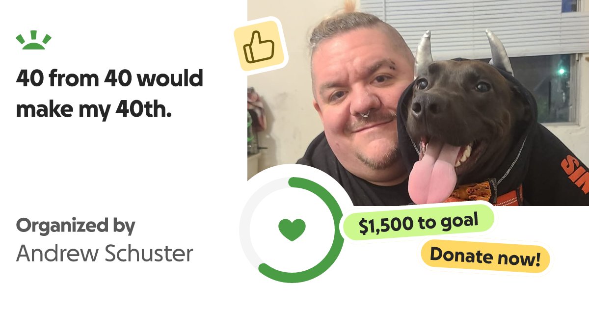 crowdprox's tweet card. I have always wanted a corgi ever since I was a kid. A while ago, I discovered a place … Andrew Schuster needs your support for 40 from 40 would make my 40th.