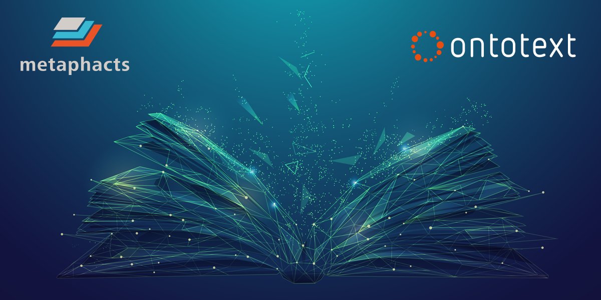 ontotext's tweet card. Ontotext & metaphacts build a joint knowledge graph-powered solution for a government agency offering better user experience across libraries