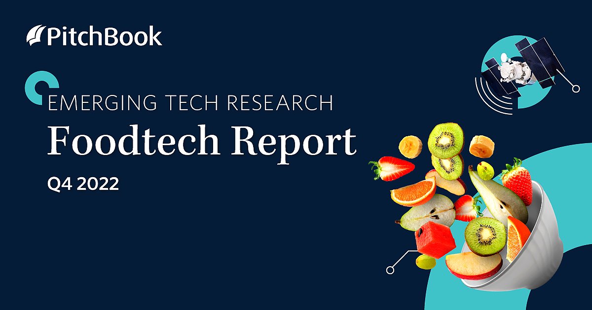 NomadGoAI's tweet card. The Q4 2022 Foodtech Report provides an overview of industry trends and includes a market map of leading VC-backed companies in the space.