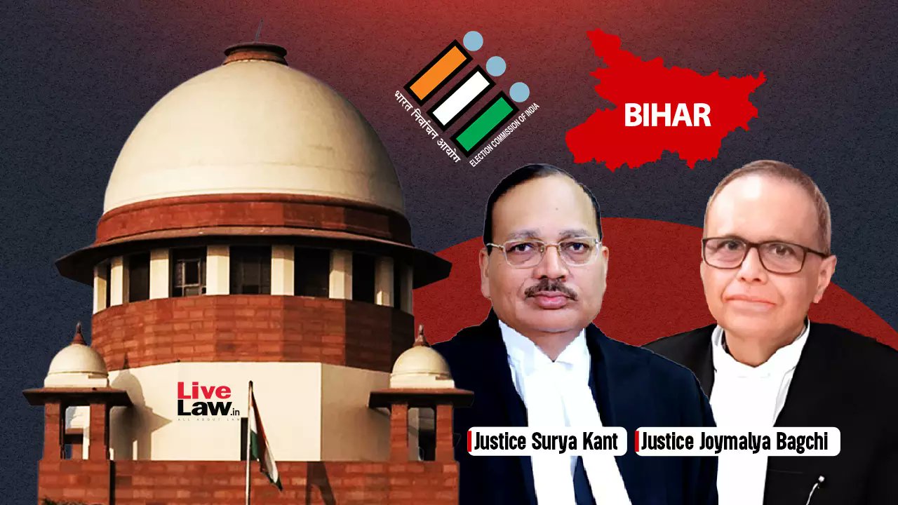 LiveLawIndia's tweet card. In the