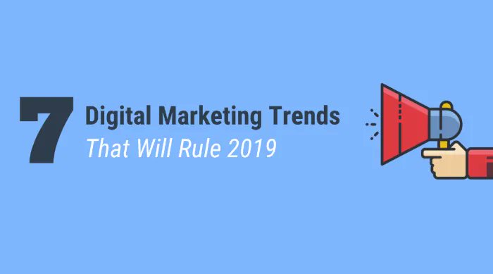 TwelveComms's tweet card. What are the key trends you need to keep an eye on in 2019? The team from Venngage have put together this graphic.