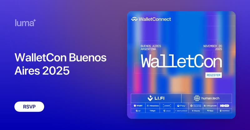 SelfProtocol's tweet card. WalletConnect presents WalletCon: A gathering to build the future of onchain finance. WalletCon unites leading companies, developers, designers, and innovators…