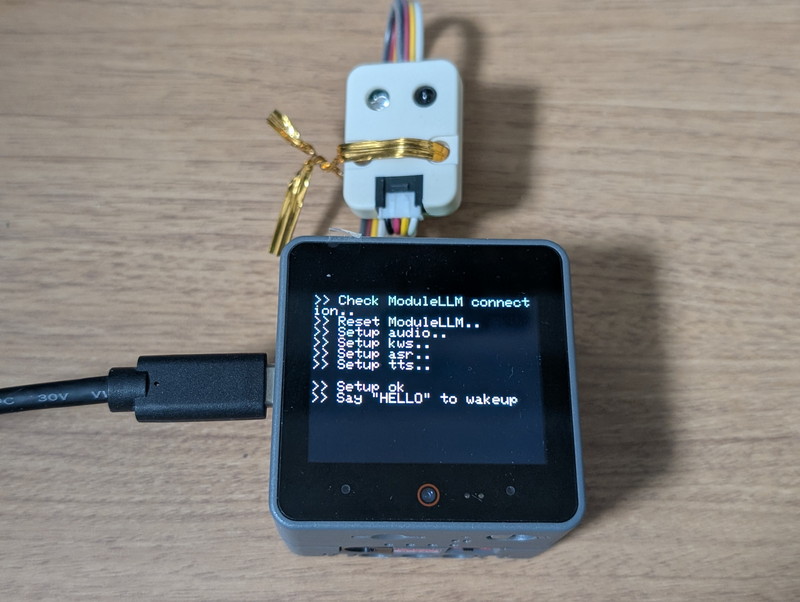 kanpapa's tweet card. M5Stack Module LLMの簡単なアプリケーションとして音声制御赤外線リモコンを作ってみました。私が使っているM5CoreS3 IoT開発キットではPORT.A/B/Cが装備されていて、各種Groveモジュールが接続できます。この...