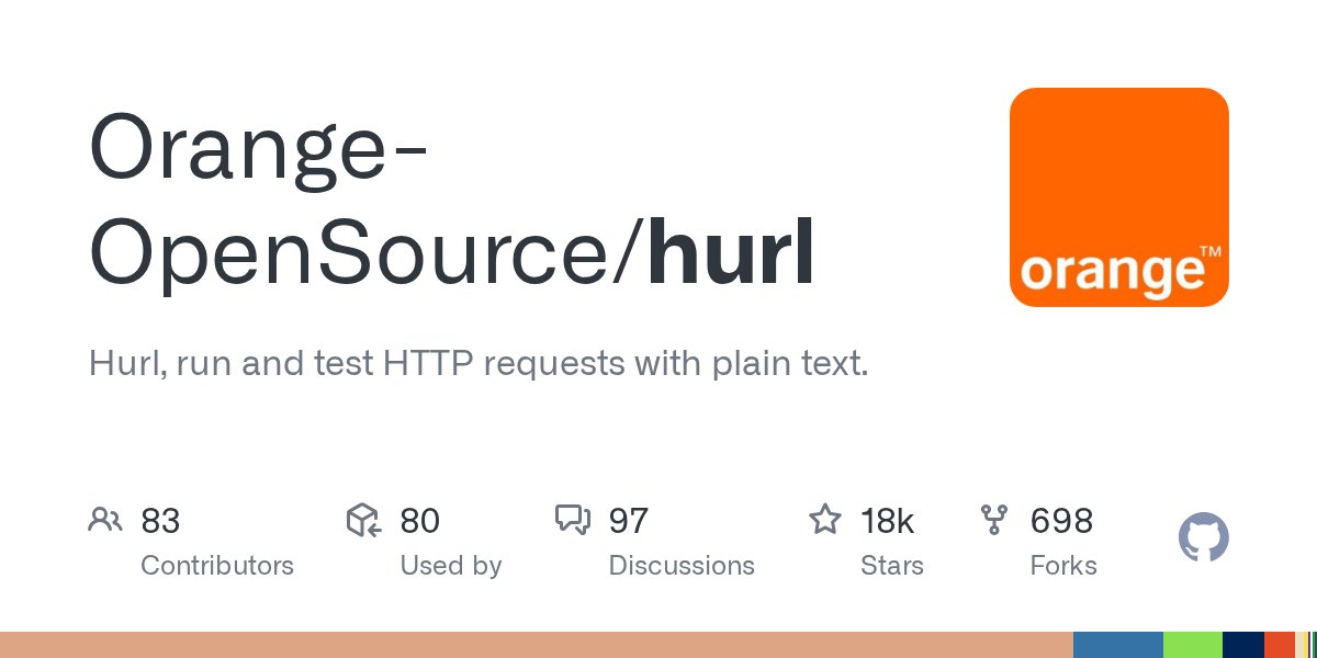 CodeTrendr's tweet card. Hurl, run and test HTTP requests with plain text. Contribute to Orange-OpenSource/hurl development by creating an account on GitHub.