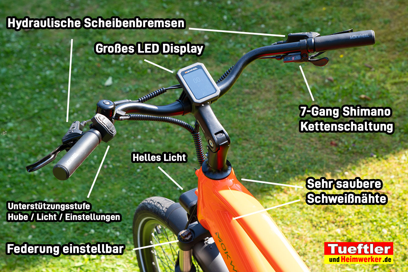 TechTueftler's tweet card. Elektrofahrrad Test: Pedelec Mokwheel Asphalt Das preiswerte City Bike überzeugt durch hervorragendes Bremssystem, gute Schaltung, Federung, versteckten Akku bei hoher Reichweite