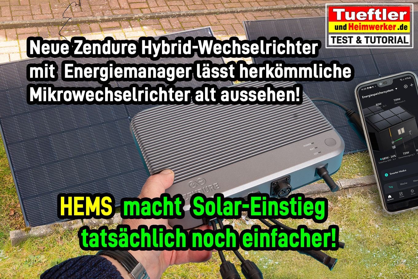 TechTueftler's tweet card. SolarFlow 800 Test Solar Einstieg und Ausbau so einfach wie nie . Der neue Zendure Hybrid Mikrowechselrichter mit HEMS & Nulleinspeisung lässt bisherige Mikrowechselrichter alt aussehen. Wir ihn...