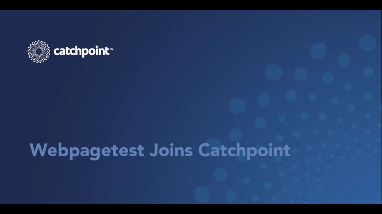 usingwpt's tweet card. Catchpoint and Webpagetest.org join forces