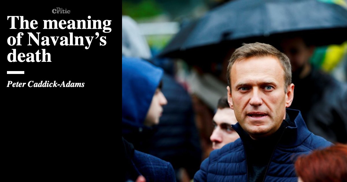 militaryhistori's tweet card. We should not be surprised that Russia’s prison authorities have announced the death of opposition leader, anti-corruption activist and political prisoner Alexei Navalny, aged 47. His demise is the…