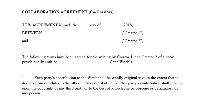 CreatorResource's tweet card. If you're collaborating with other comic creators, it's vital to put everything in an agreement to protect yourselves and your work.