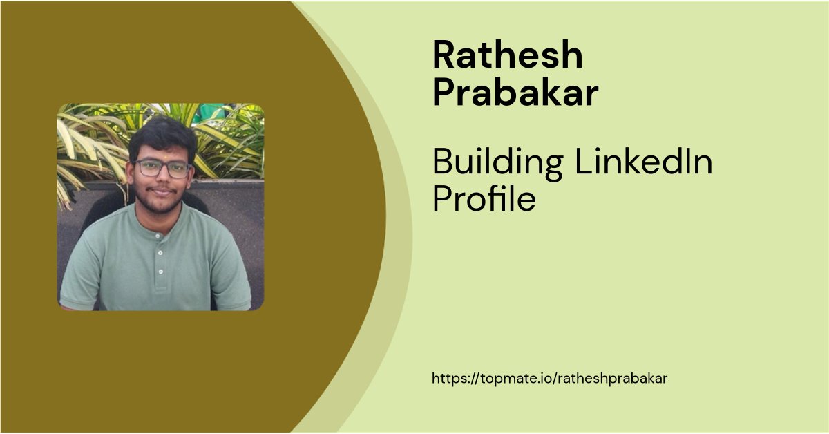PrabakarRathesh's tweet card. Full Stack Engineer
