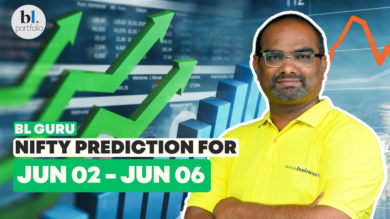 gurukmurthy's tweet card. Nifty and Bank Nifty Prediction for the week 02 Jun'25 to 06 Jun'25...