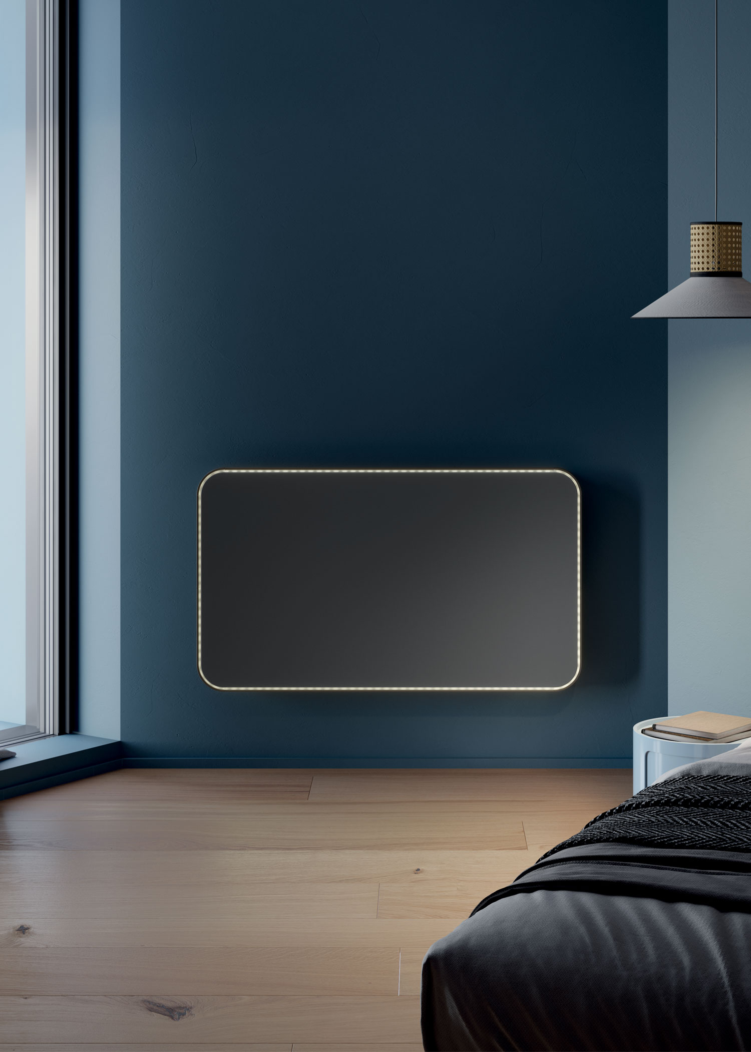 warmrooms's tweet card. Discover the Relax Hybrid horizontal radiator from The Radiator Company, blending electric and water systems for flexible heating.