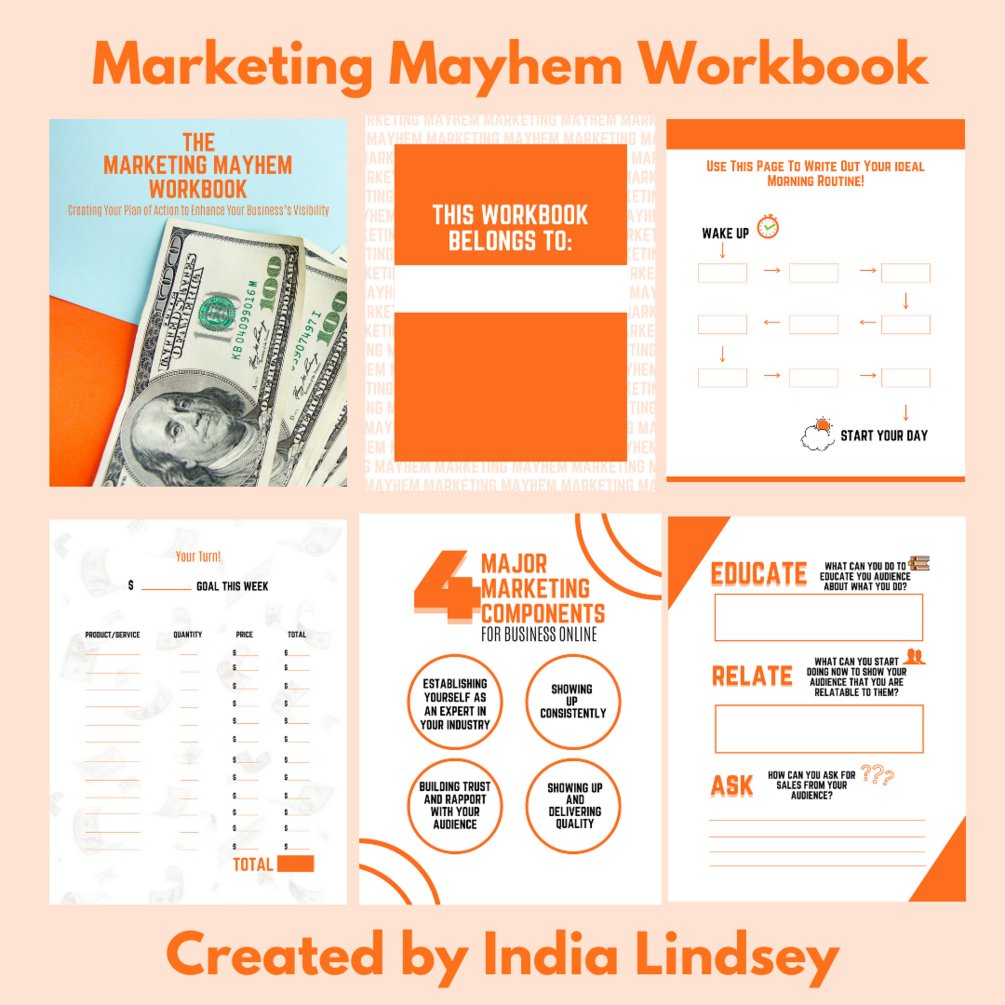 _TheWriteTouch's tweet card. This workbook is designed for entrepreneurs who are looking for a plan of action to help market their products effectively in the online space. This workbook is all you need to start making money o...