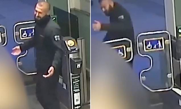 TimReform's tweet card. In the footage, taken from inside Crawley Train Station on September 22 this year, Hawre Mohamed and can be seen talking to the victim and gesturing at her before he barges through the ticket...