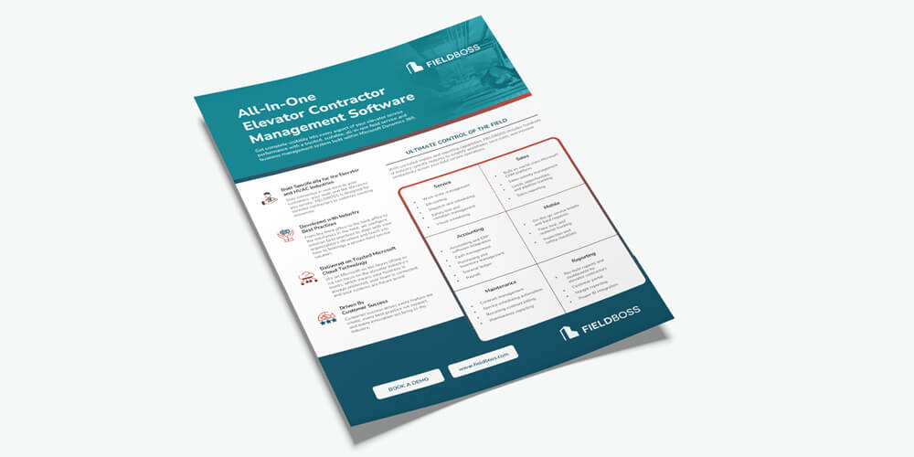 FIELDBOSS_com's tweet card. Take control of your elevator operations with field service software built for the industry’s technical and regulatory demands. Manage service contracts, routes, maintenance schedules, and compliance...