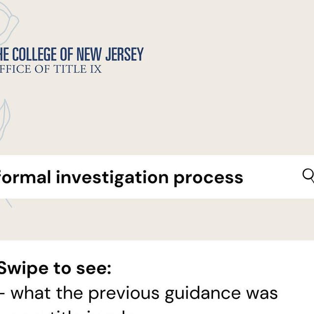 TCNJTitleIX's tweet card. TCNJ Title IX Interns (@tcnj_titleix) • Instagram photos and videos