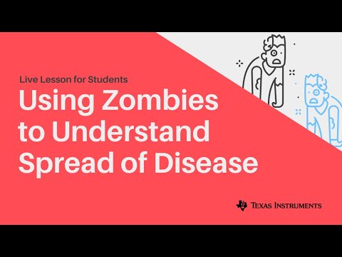cbmathguy's tweet card. Live Lesson: Using Zombies to Understand the Spread of Disease