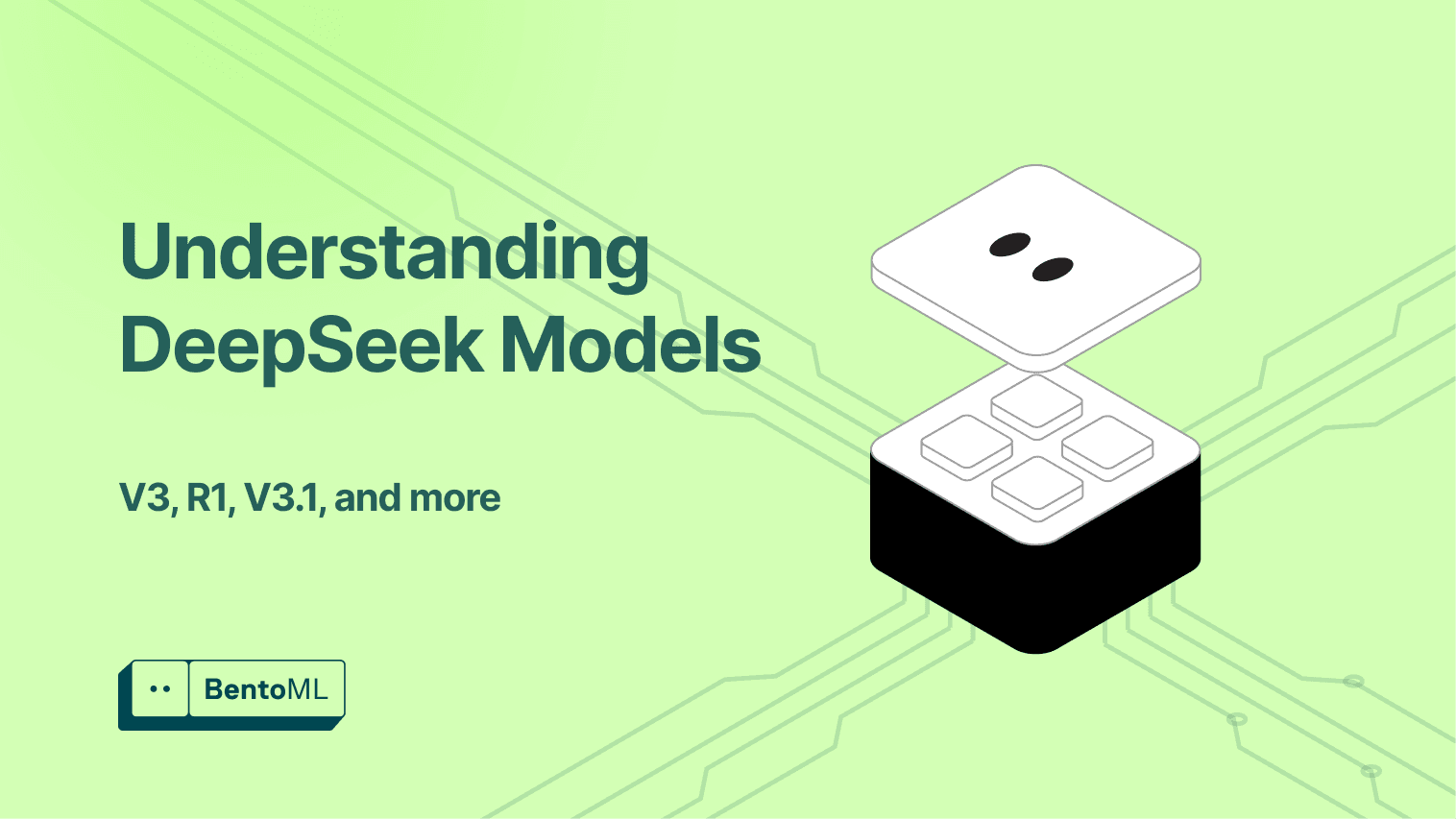 bentomlai's tweet card. Understand the differences between DeepSeek-V3, R1, V3.1, V3.2, and distilled models. Learn how to choose the right model and deploy them securely with BentoML.