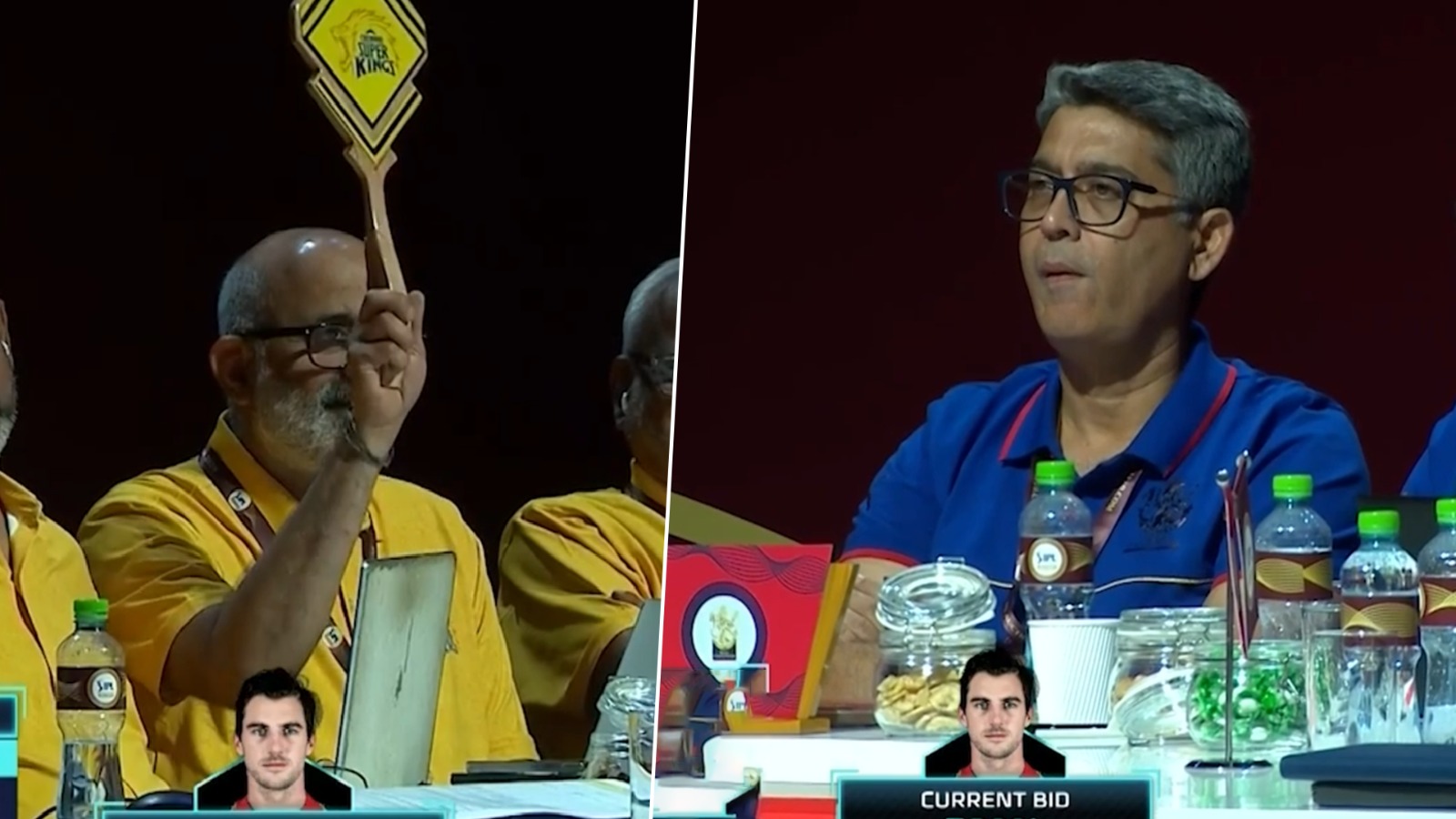 CricInformer's tweet card. CSK and RCB go head-to-head at the IPL 2026 mini-auction over top Mumbai Indians spinners. Who will secure the key picks?