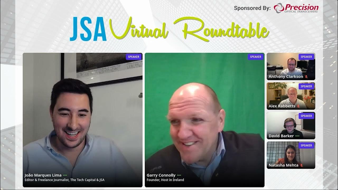 TelecomExchange's tweet card. JSA's Virtual Roundtable | State of the European Data Center &...