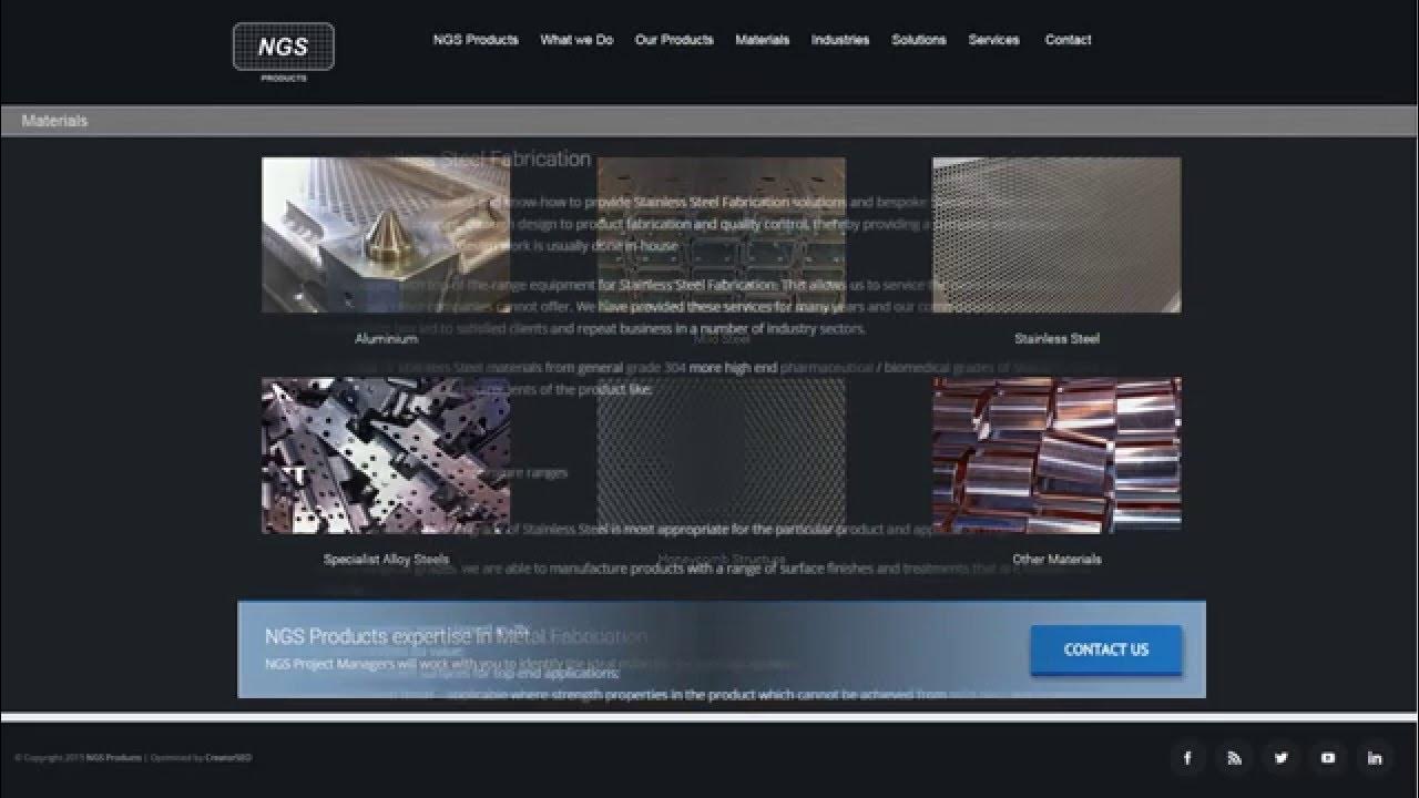 NGS_Engineering's tweet card. NGS Website on video