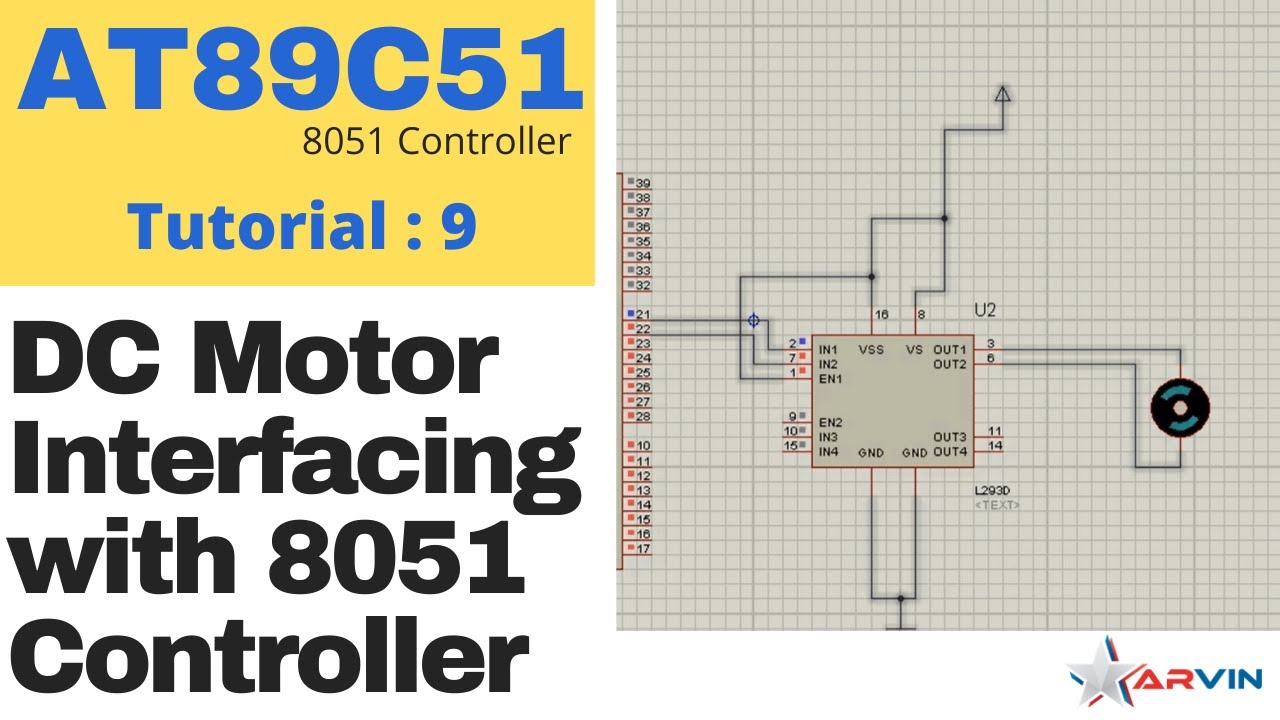 TechOptimum1's tweet card. How to Interface DC Motor with 8051 Controller using L293D | Download...