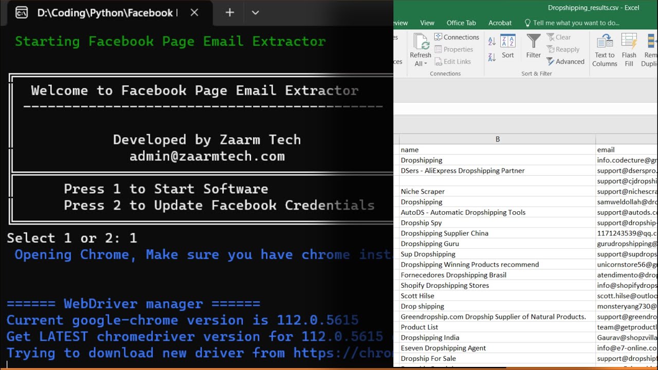 ZaarmTech's tweet card. How to Extract Emails From Facebook Pages?
